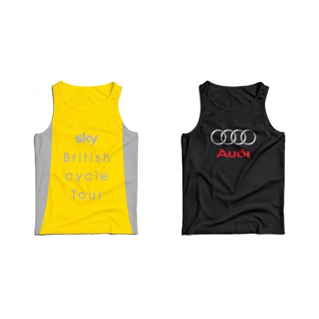 Custom Printed Custom Design Sports/Running Vest With Your Logo Printed Full Colour To Both Sides