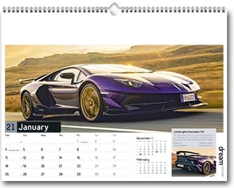 Custom Printed Dream Machines Wall Calendar