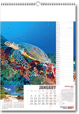 Custom Printed Endangered Species Wall Calendar