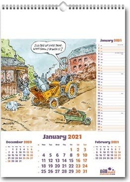 Custom Printed Bizarre World Of Work Wall Calendar