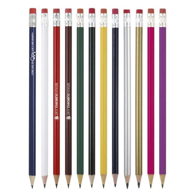 Custom Printed HB Pencil rubber tipped