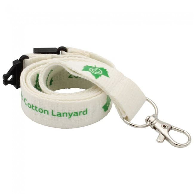 Custom Printed 25mm Organic Cotton Lanyard