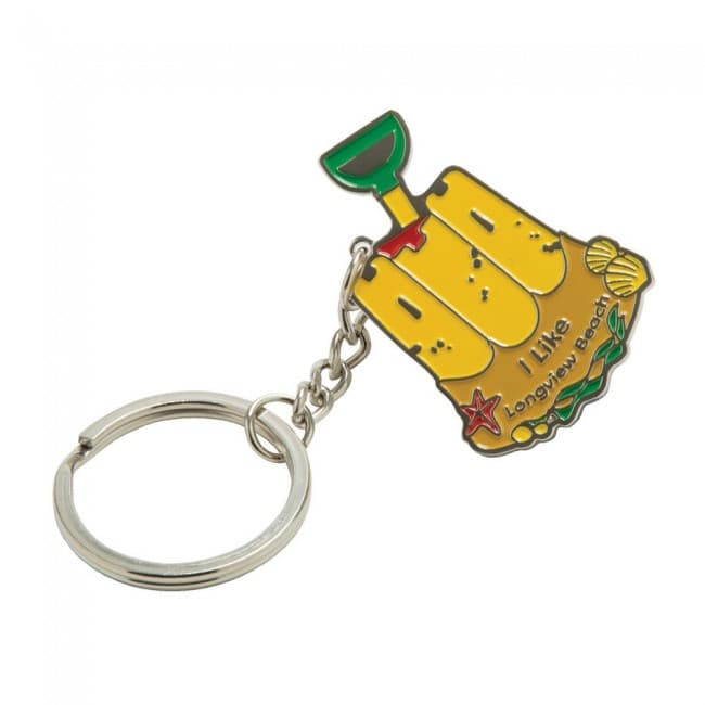 Custom Printed Stamped Iron Soft Enamel Keyring 60mm