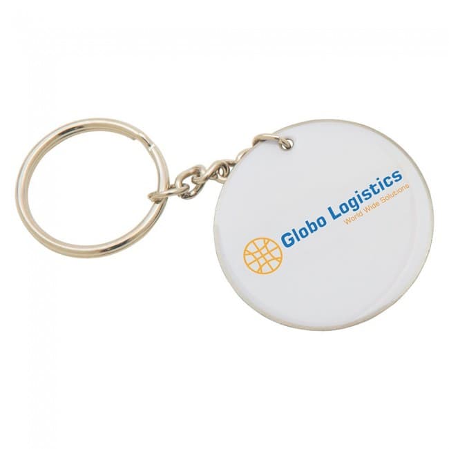 Custom Printed Bespoke Steel Keyrings 60mm