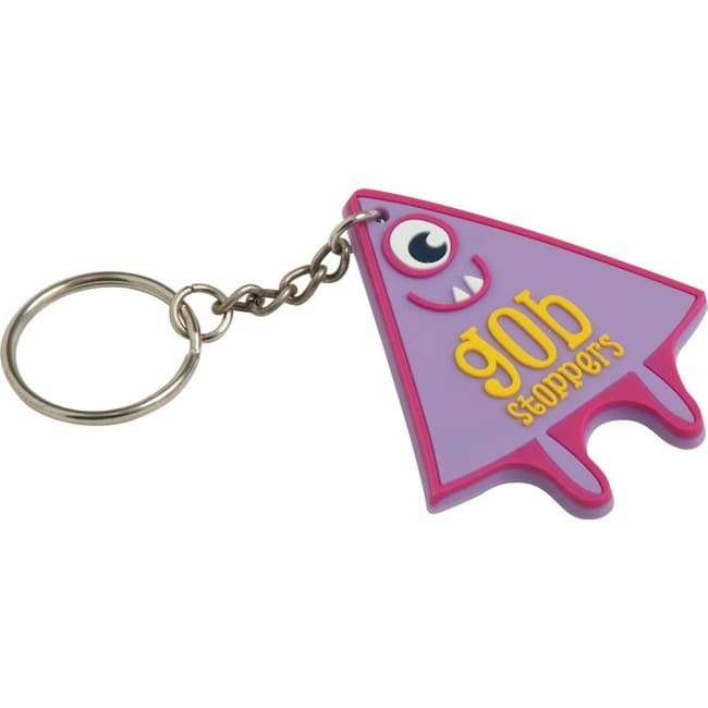 Custom Printed Soft PVC Bespoke Keyring 70mm