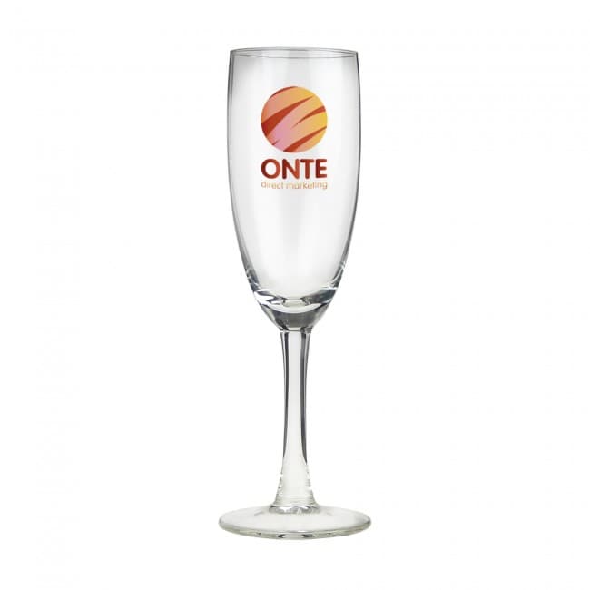 Custom Printed Claret Champagne glass