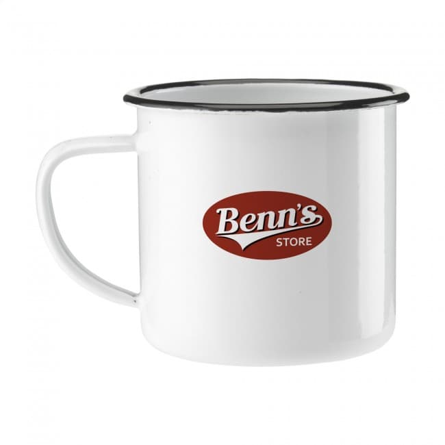 Custom Printed Retro Enamel Mug