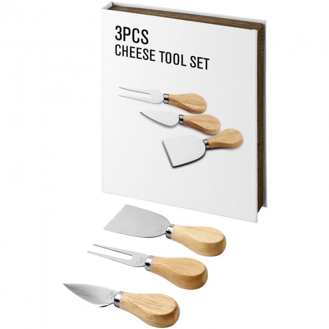 Custom Printed Nantes 3-piece cheese gift set