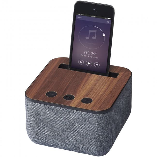 Custom Printed Shae fabric and wood Bluetooth® speaker