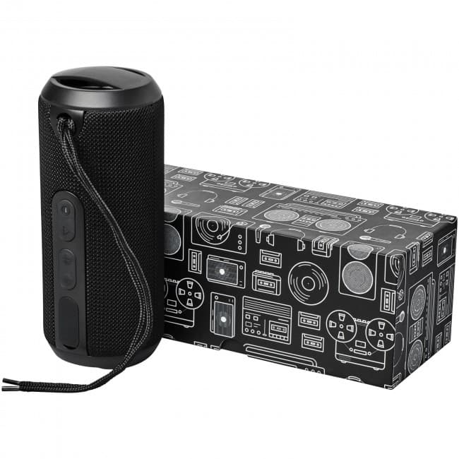 Custom Printed Rugged fabric waterproof Bluetooth® speaker