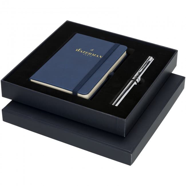 Custom Printed Waterman gift box with A6 notebook