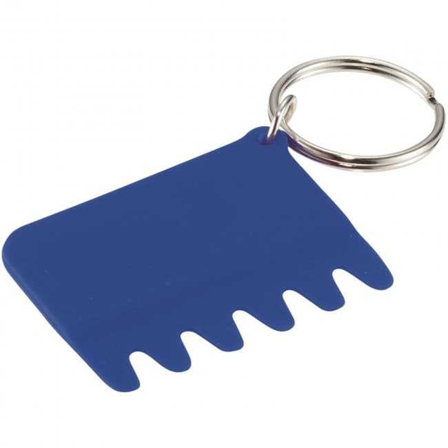 Custom Printed Silicone Keyboard Brush and Key Ring - Image 3