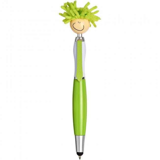 Custom Printed Mop Head stylus ballpoint pen - Image 2