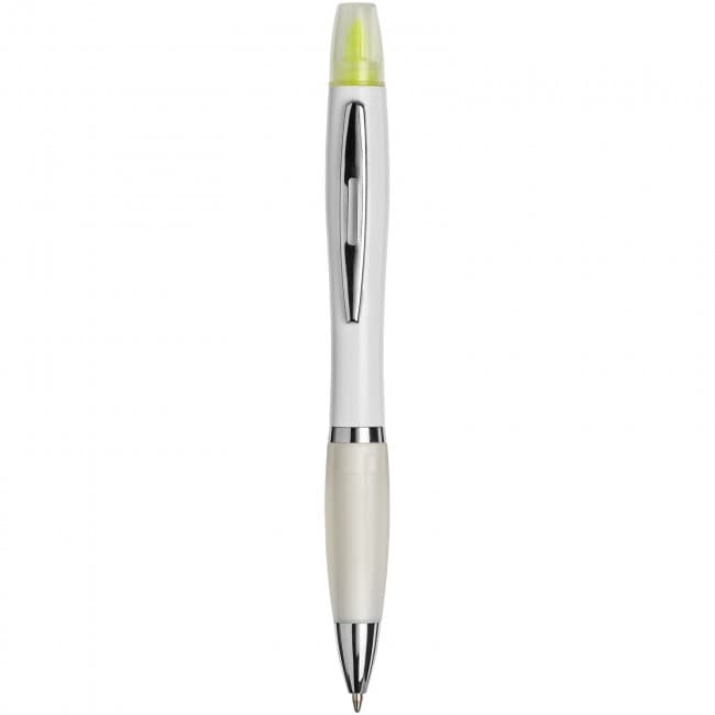 Custom Printed Curvy ballpoint pen with highlighter - Image 6