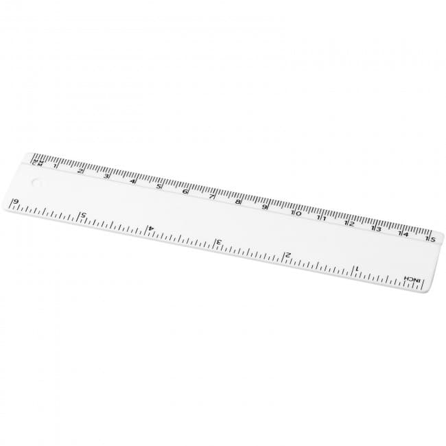 Custom Printed Renzo 15 cm plastic ruler - Image 4