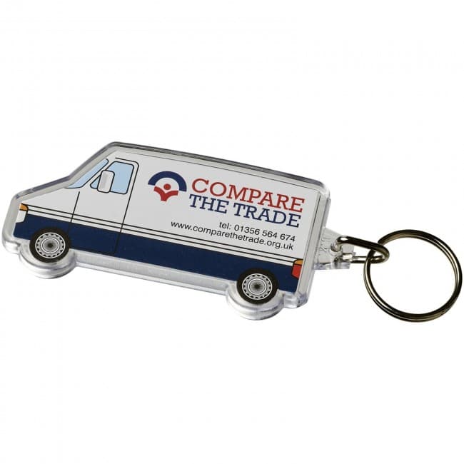 Custom Printed Combo van-shaped keychain