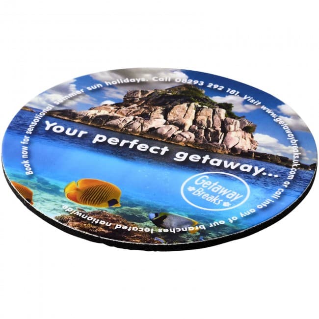 Custom Printed Q-Mat® round coaster