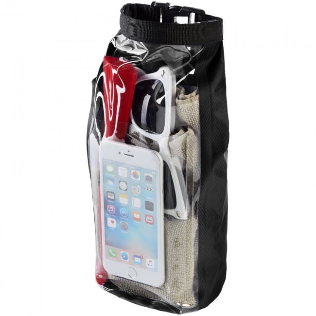 Custom Printed Tourist 2 litre waterproof bag with phone pouch - Image 6