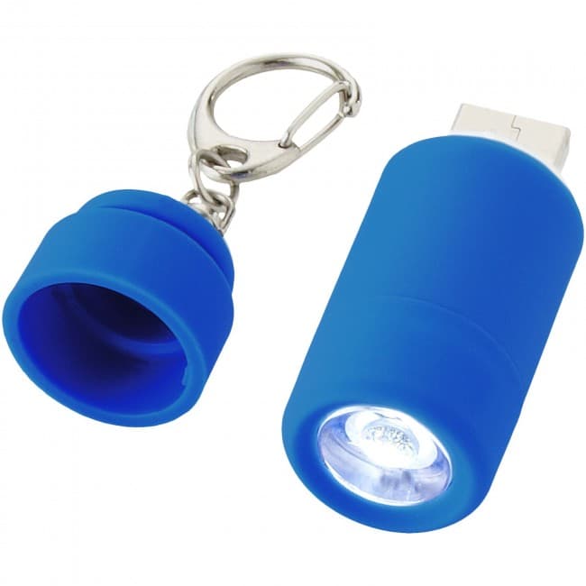 Custom Printed Avior rechargeable LED USB keychain light - Image 3