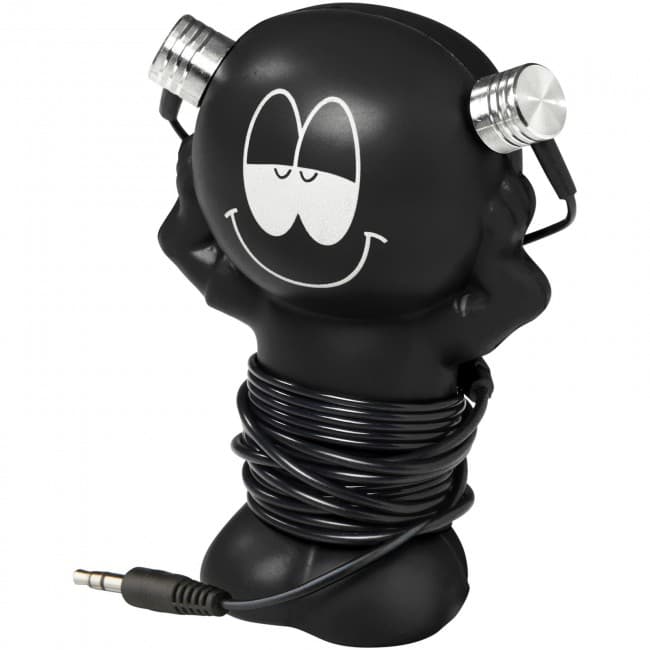 Custom Printed Best friend earbuds with amusing coiling stand - Image 4