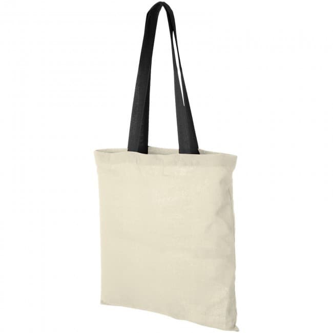 Custom Printed Nevada 100 g/m² cotton tote bag with coloured handles - Image 9