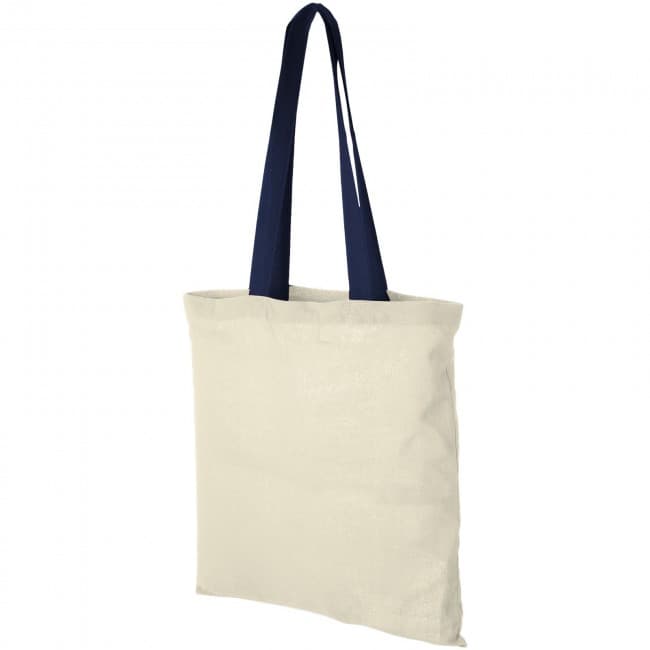 Custom Printed Nevada 100 g/m² cotton tote bag with coloured handles - Image 6