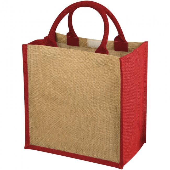 Custom Printed Chennai tote bag made from jute - Image 1