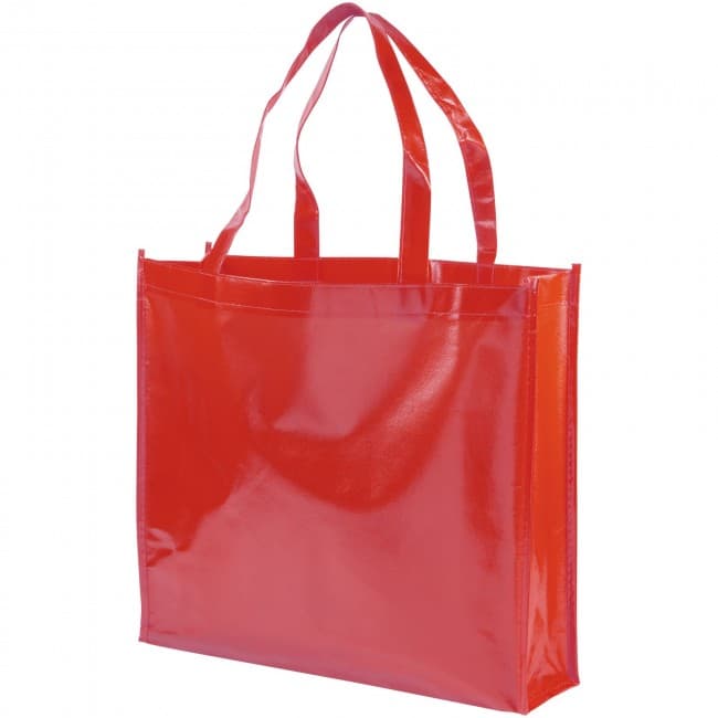 Custom Printed Shiny laminated non-woven shopping tote bag - Image 4