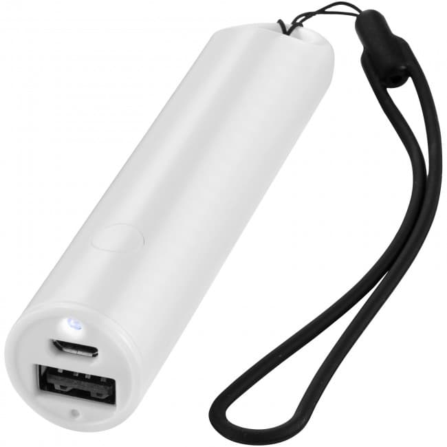 Custom Printed Bam 2200 mAh power bank with lanyard and LED light - Image 3