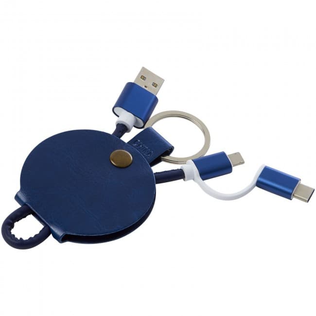 Custom Printed Gist 3-in-1 charging cable - Image 1