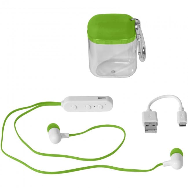 Custom Printed Budget Bluetooth® earbuds - Image 1