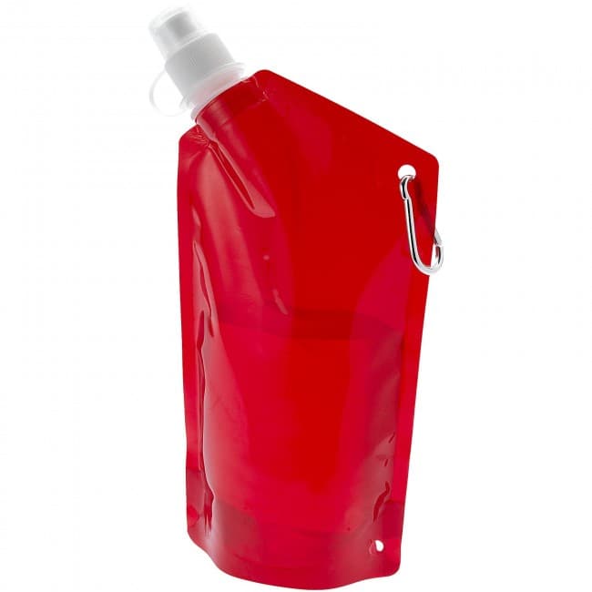 Custom Printed Cabo 600 ml water bag with carabiner - Image 2