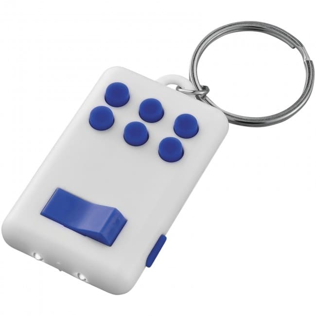 Custom Printed Flip-and-click anti-stress LED light keychain - Image 2