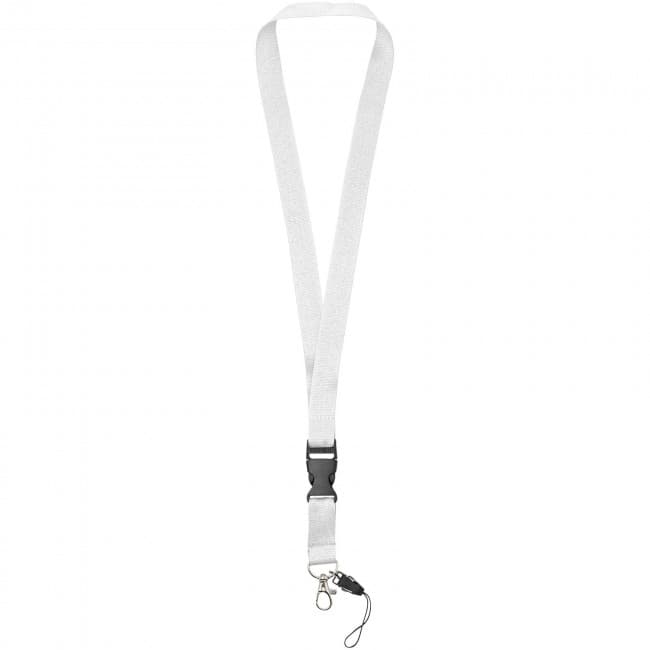 Custom Printed Sagan lanyard with detachable buckle, phone holder - Image 8