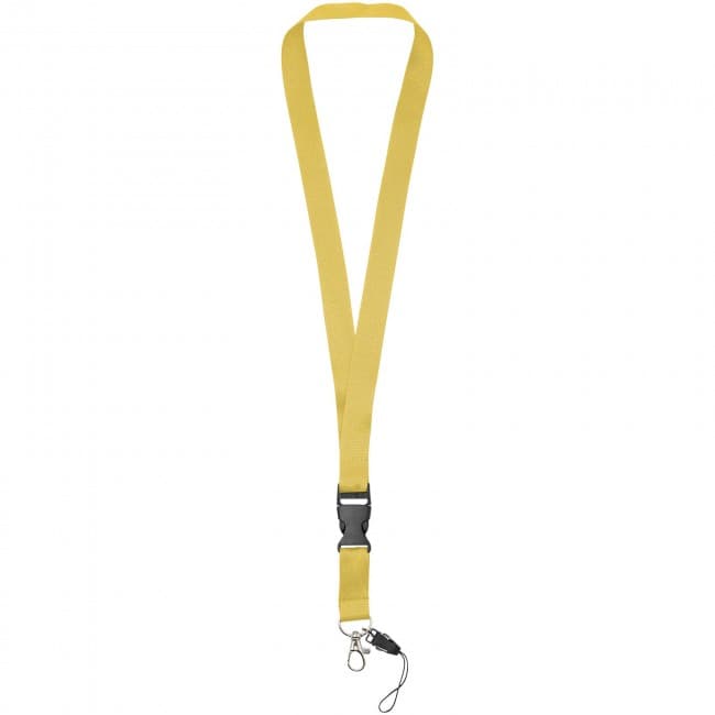 Custom Printed Sagan lanyard with detachable buckle, phone holder - Image 5