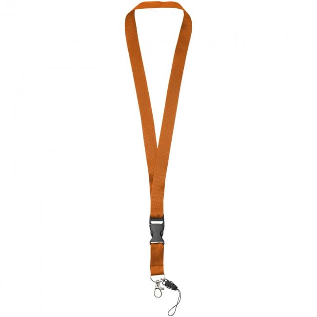 Custom Printed Sagan lanyard with detachable buckle, phone holder - Image 4