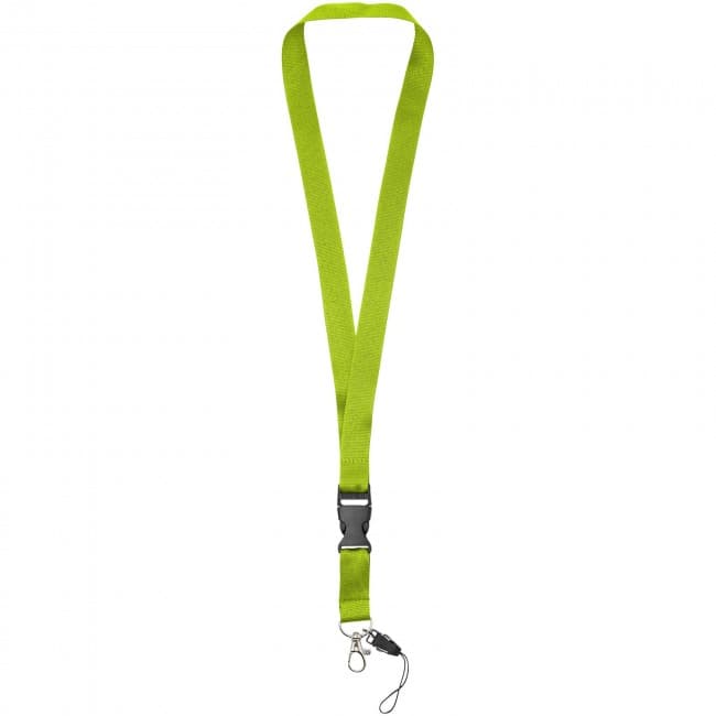 Custom Printed Sagan lanyard with detachable buckle, phone holder - Image 3