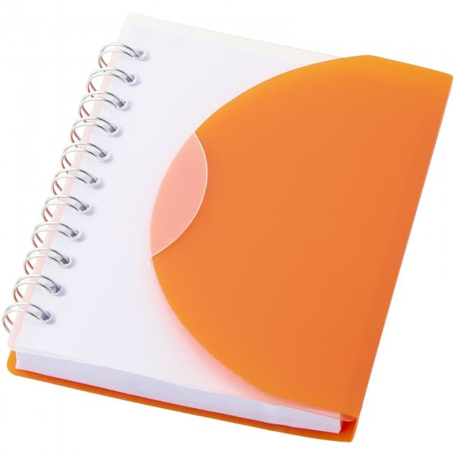 Custom Printed Post spiral A7 notebook with blank pages - Image 2