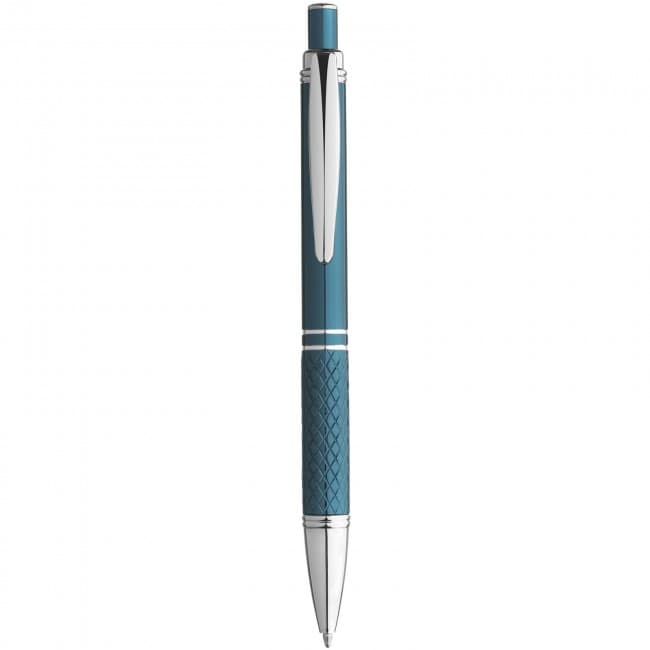 Custom Printed Jewel ballpoint pen with knurled grip - Image 5