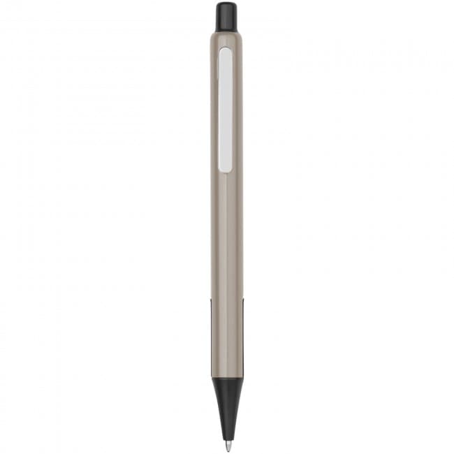 Custom Printed Milas ballpoint pen with rubber grips - Image 1