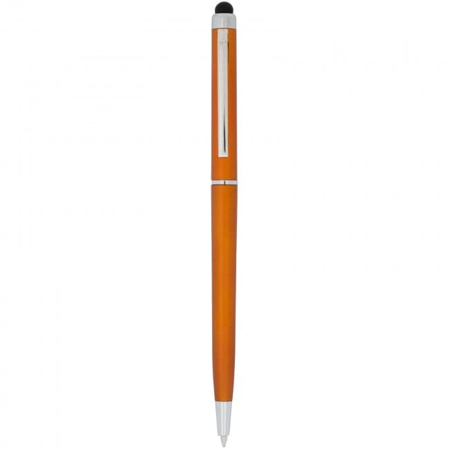 Custom Printed Valeria ABS ballpoint pen with stylus - Image 5