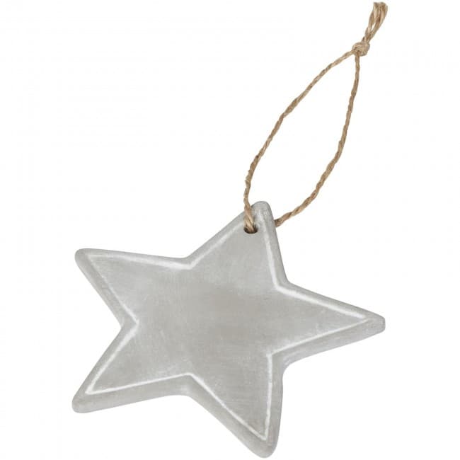 Custom Printed Seasonal star ornament