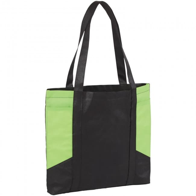 Custom Printed Joey coloured panel tote bag - Image 1