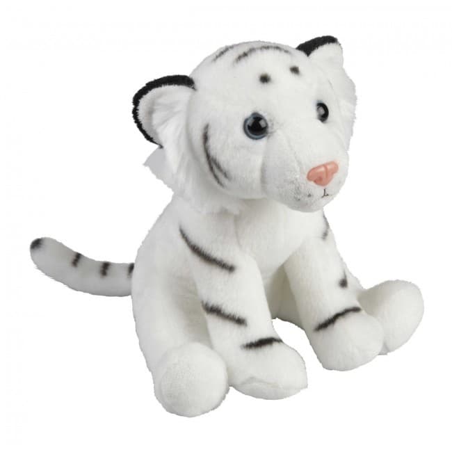 Custom Printed 18cm White Tiger Plush