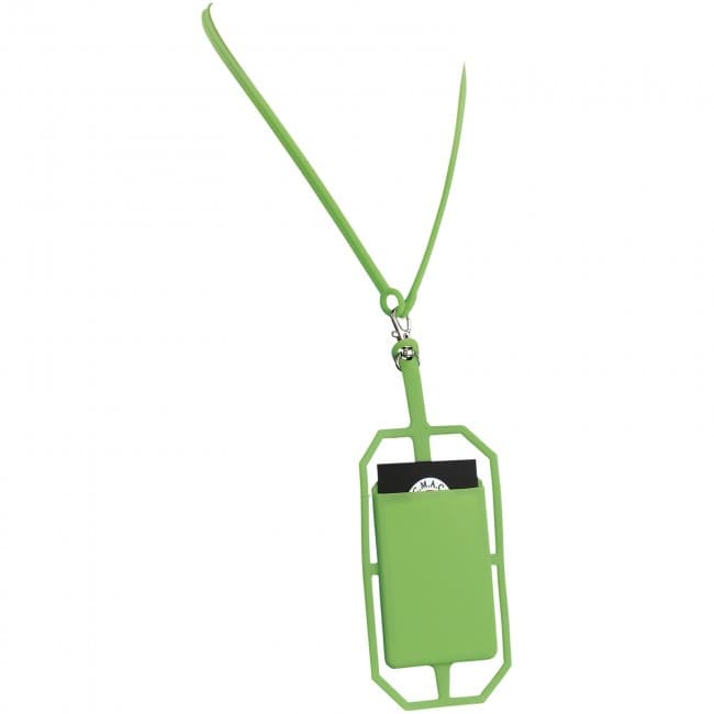 Custom Printed Fort-rock silicone RFID card older with lanyard - Image 2