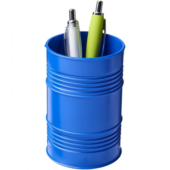 Custom Printed Bardo oil drum style plastic pen pot - Image 3