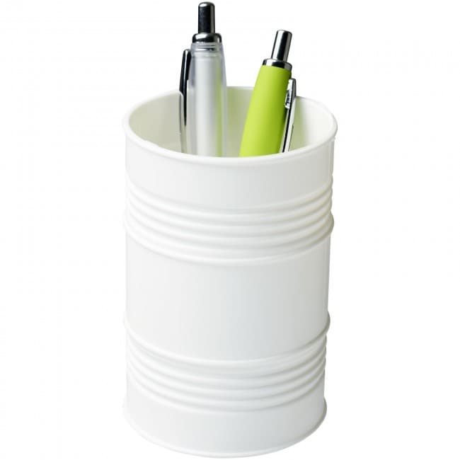 Custom Printed Bardo oil drum style plastic pen pot - Image 1