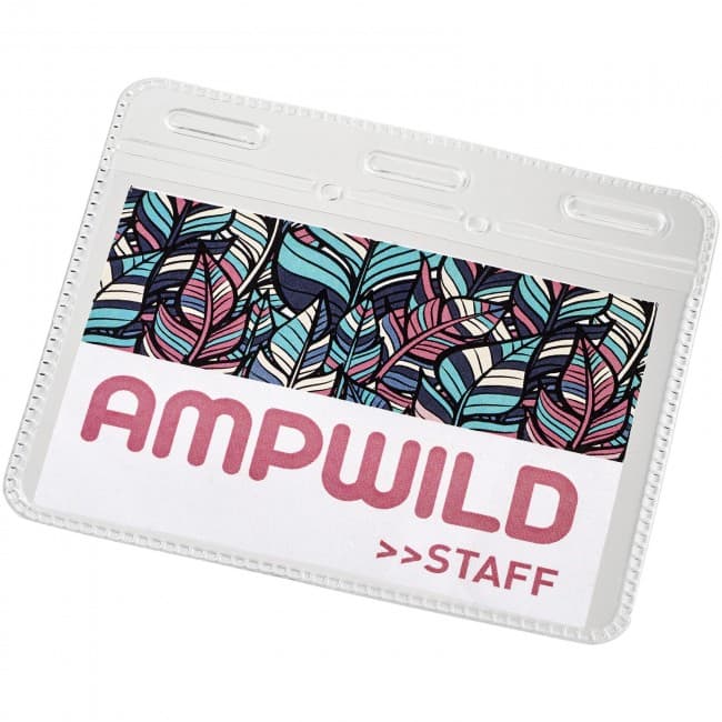 Custom Printed Arell clear plastic ID pouch