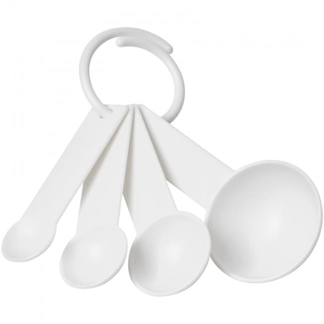 Custom Printed Ness plastic measuring spoon set with 4 sizes - Image 5