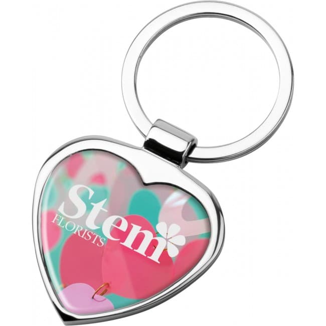 Custom Printed Amore Metal Keyring